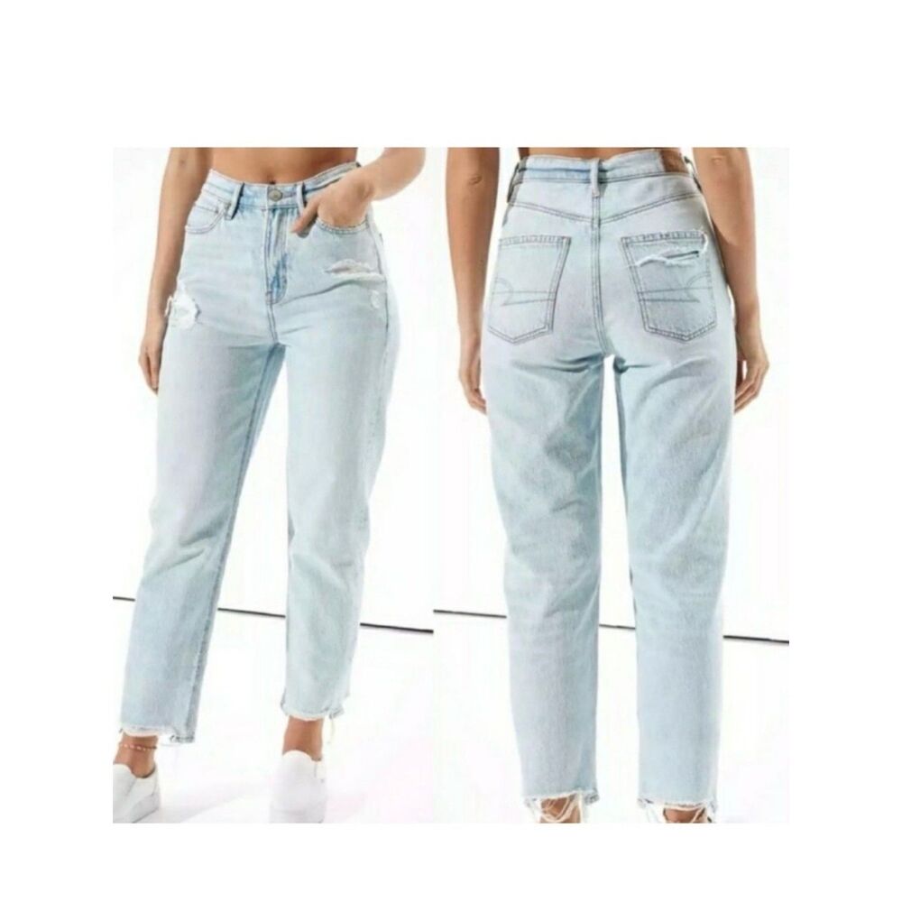 American Eagle Highest Rise 90s Boyfriend Relaxed Light Classic Jeans Light wash